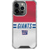 NFL New York Giants White Striped iPhone 15 Pro Clear Case